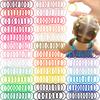 100PCS Baby Hair Ties,  2cm In Diameter No Crease Finger Rubber Hair Elastics,Small Thin Hair Ponytail Holders Hai