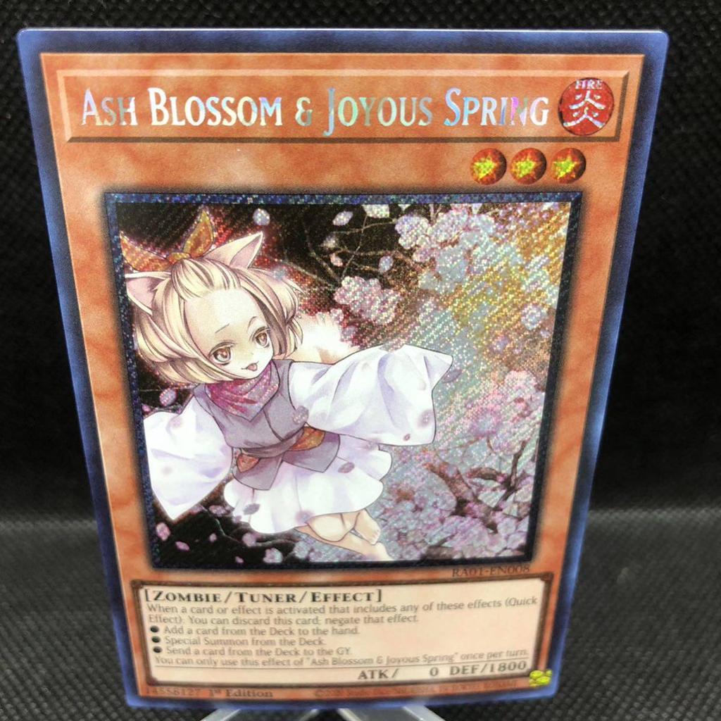 Yu-Gi-Oh! Английская версия Цветок ясеня Радостная весна Платиновый Секретный Редкий & RA01-EN008