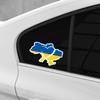 Автомобильная наклейка Цвета украинского флага Сочетание Сердца Виниловая наклейка Водонепроницаемая наклейка Авто Мото Ноутбук Декор Автомобиля Внешний Декор Аксессуары