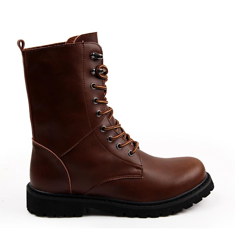 Motorcycle Boots Men Winter Shoes Warm Waterproof Men Leather Boots Footwear Cowboy Tactical Boots Men Casual Shoes Large Size