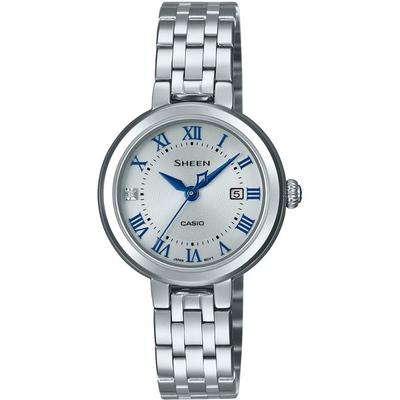 Женские часы SHEEN SHS-4530J-7AJF [модель SHEEN Solar Sapphire] круглые, из нержавеющей стали, аналоговые