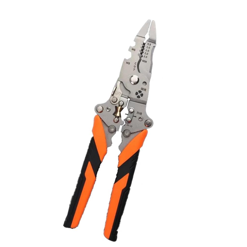 Многофункциональный инструмент для зачистки проводов 14 в 1 Инструмент для ремонта проводов для электриков со складной конструкцией и эргономичной рукояткой