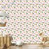 Flamingos Wallpaper White, Coral and Green for Living Room and Bedroom 50x1000
