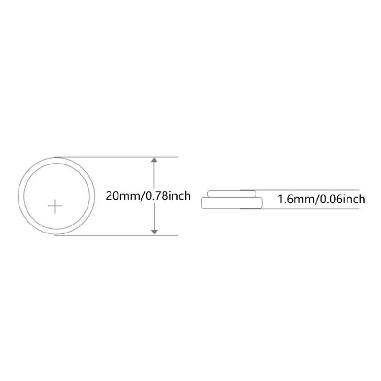 CR2016 Lithium Coin Batteries CR2016 3v Lithium Batteries Perfect for Small Devices Such As Watches and Mini Lights