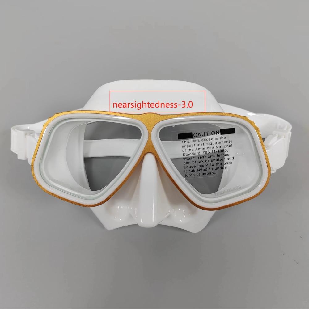 Маска для сноркелинга, оптические очки для дайвинга при близорукости, взрослые могут быть оснащены маской для дайвинга при близорукости