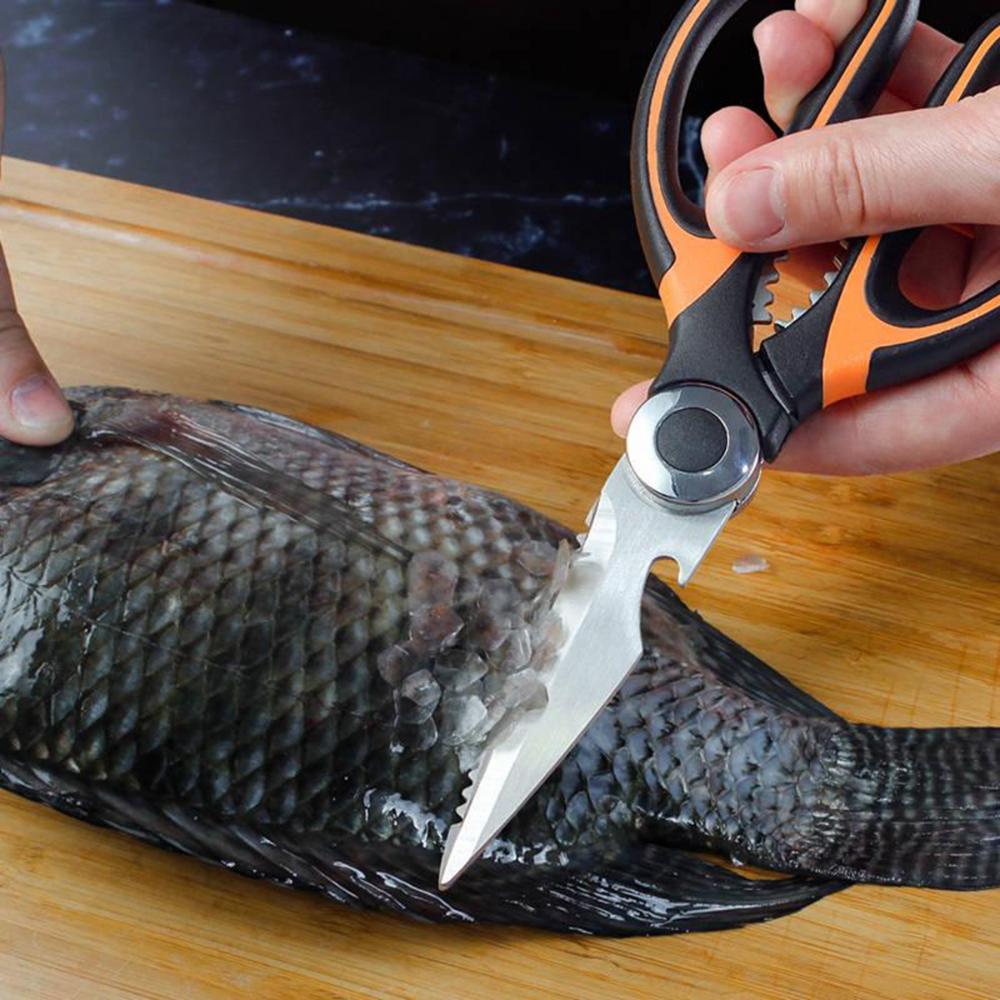 Многофункциональные ножницы для рыбы, мяса, нержавеющей стали, ножницы для еды, Щелкунчик, резак для костей