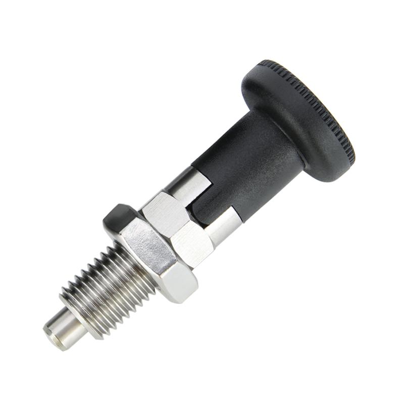 M10/M12/M16/M20 Самоконтрящиеся индексирующие плунжеры с мелкой резьбой KST220-C Нержавеющая сталь/Углеродистая сталь Ручка Фиксирующие штифты плунжера с гайками