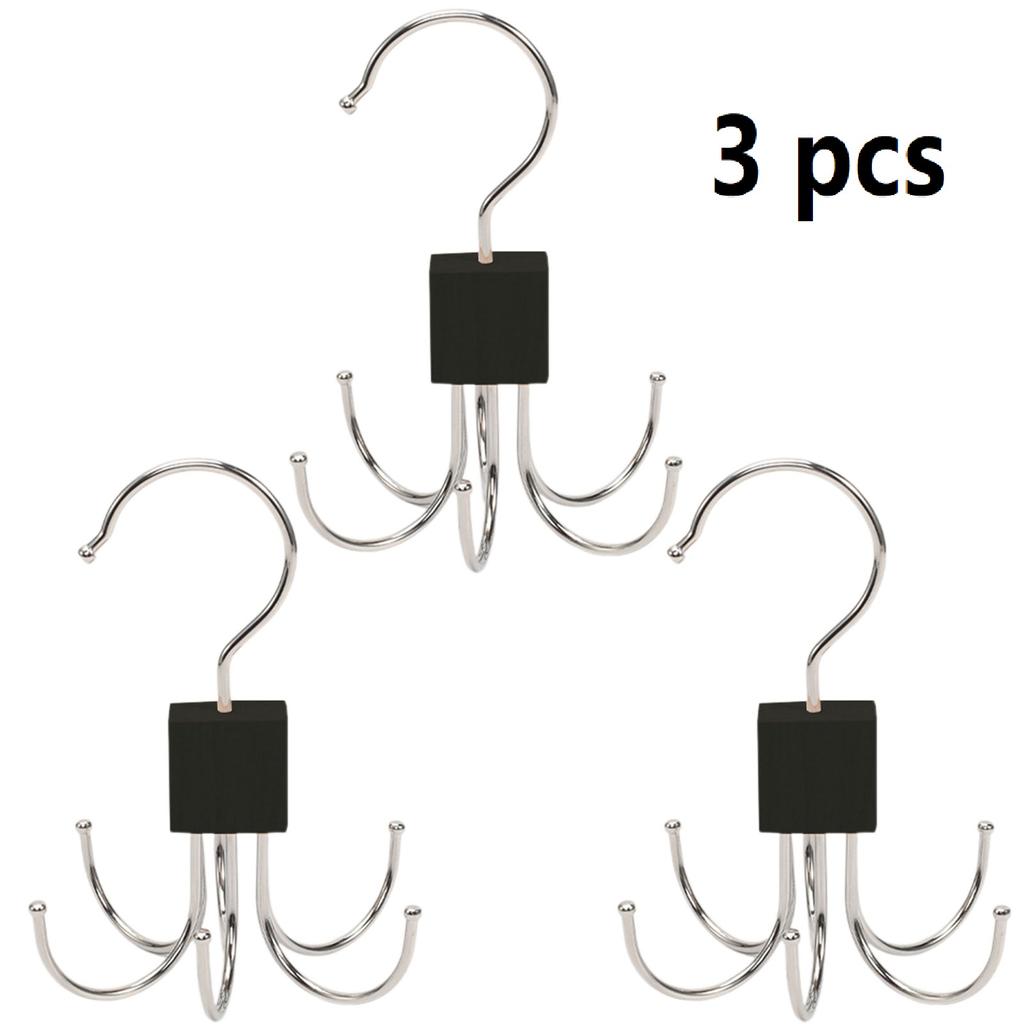 Вращающийся на 360° многофункциональный крючок для хранения с несколькими когтями, многофункциональная вешалка для одежды для ремня, бюстгальтера, майки, галстука, шарфа, кошелька, органайзер