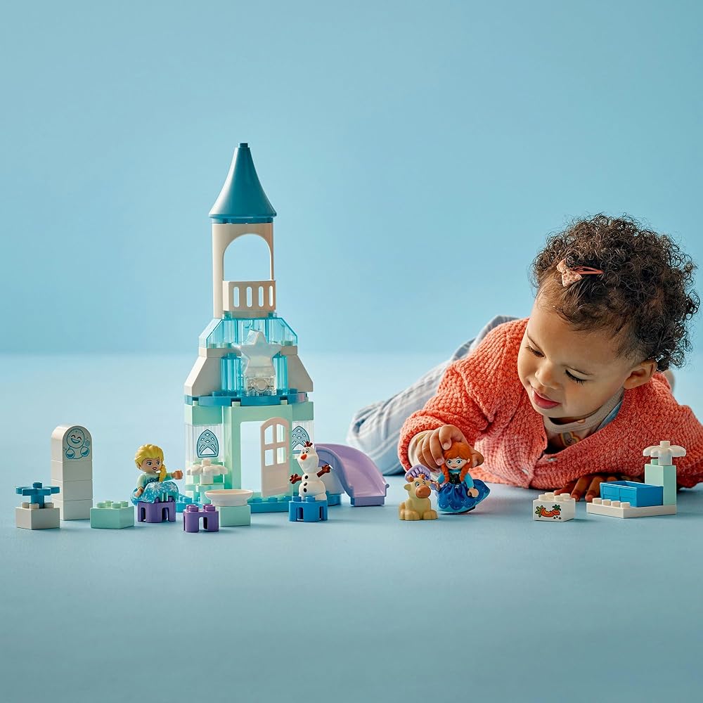 LEGO Duplo Disney Frozen Elsa's Ice Castle Party Toy Building Blocks Educational for Kids Age 1.5 to 4 Years