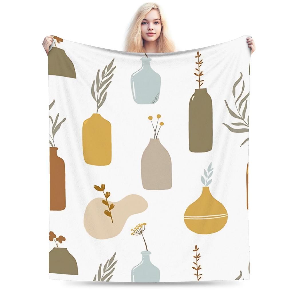 Bohemian pattern Flannel Blanket Winter Warm Soft Throw Blanket for Kids Living Room Funny Bedspread Sofa Bed Cover