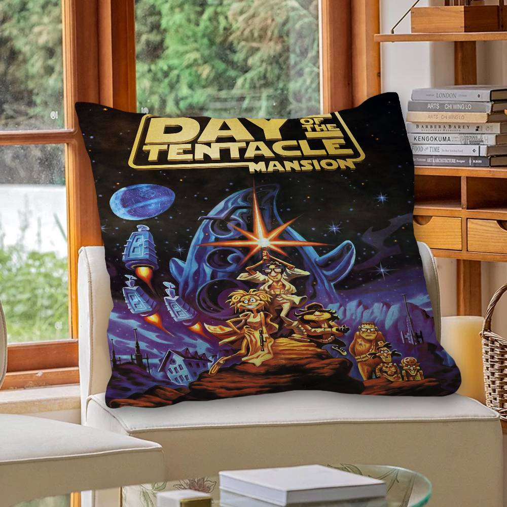 Anime Day of the Tentacle Personalized picture text home decorative pillows Household Gifts 45x45cm