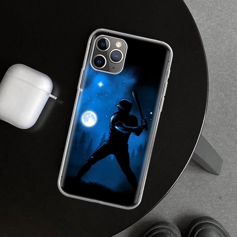 Baseball Sport Phone Case Cover for iPhone 11 12 13 Mini 14 15 Plus 16 Pro Max 17 Air 7 8 + SE Art Customized Fundas 11 12 13 Mi