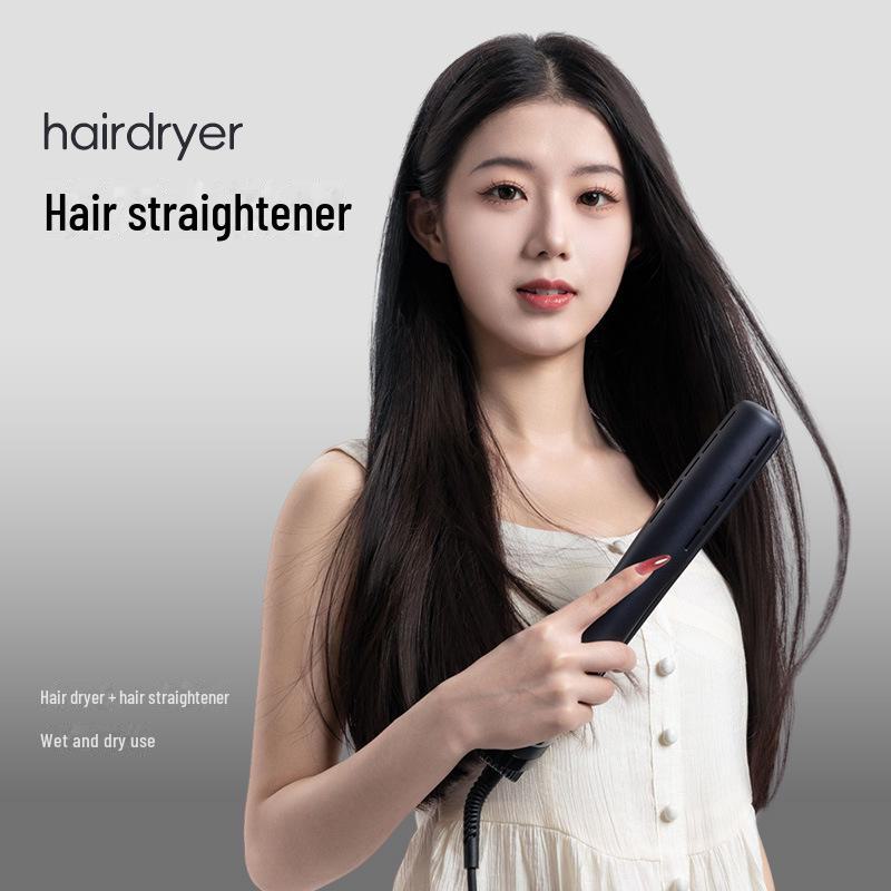 Фен и выпрямитель для волос двойного назначения с ионизацией и сменной насадкой Senping