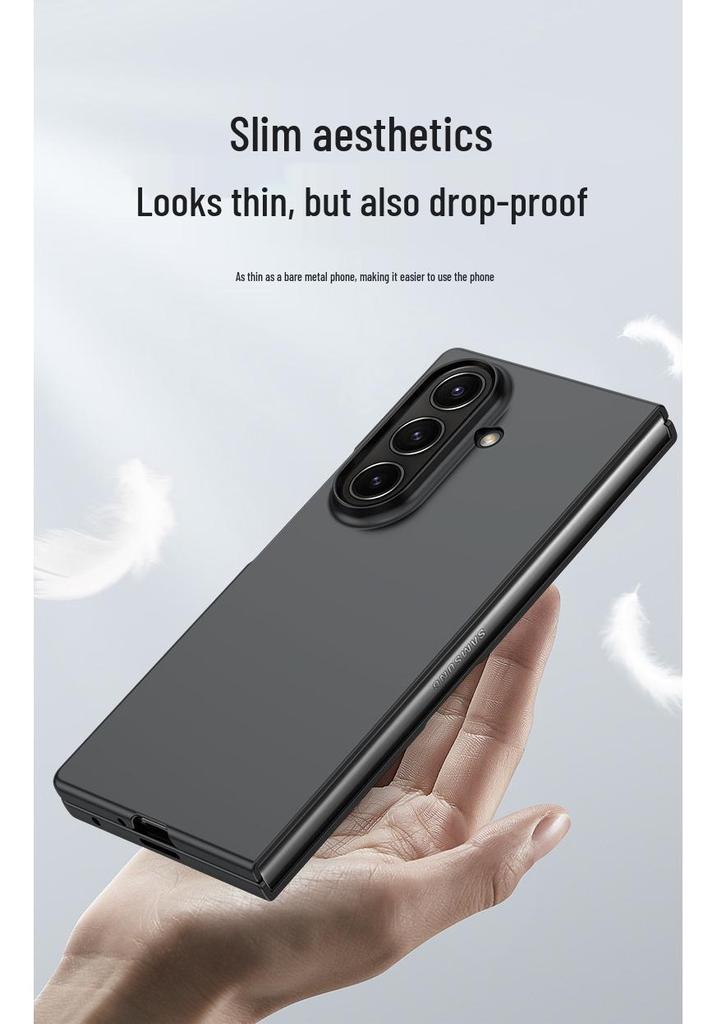Чехол для Samsung Z Fold7: Матовое покрытие, приятное на ощупь, Защита от падений, Подходит для Z Fold6/Z Fold5, Унисекс-дизайн