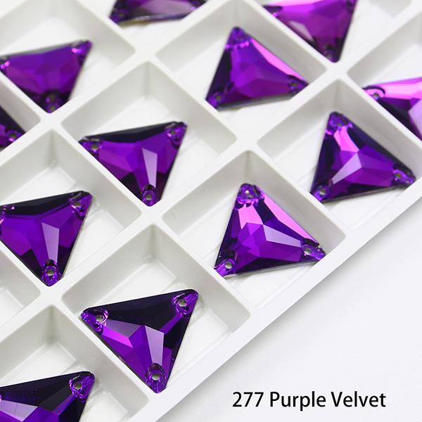 Dongzhou Triangle Sew-on Crystal Flatback Rhinestones Lead-free Crystal Beads for Garment Shoes Sewing Accessories