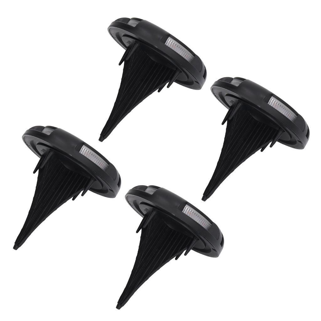 4sets Solar Ground Lights 5W Side Glowing Colorful Gradient IP65 Waterproof Dustproof Solar Ground