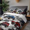 3pcs Monster Truck Bedding Duvet Cover Set Monster Truck Bedding Quilt Set Monster Truck Themed Bed Set Off Road Monster Truck