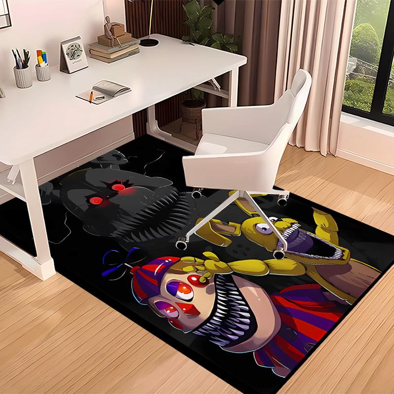 Five Nights at Freddy's3 Printed Absorbent Washable Carpet, Non-Slip Bathroom Mats, Kitchen Rugs, Yoga Mat,Living Room Entrance, Camping Picnic Rugs