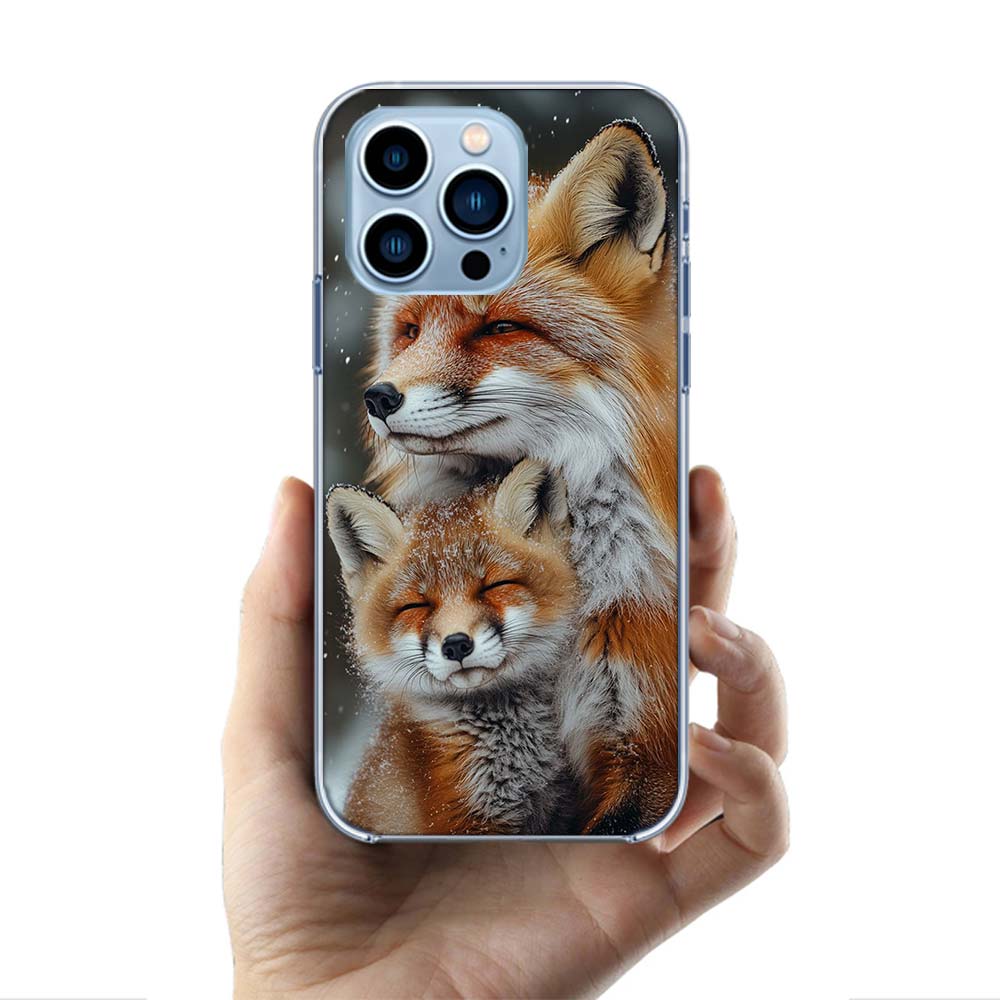 The Red Fox in Winter Ice and Snow Cases Phone Case For Iphone 17E 16E 17 Air 16 Pro Max 15 Pro 14 Plus 11 13 12 Mini Cover Case