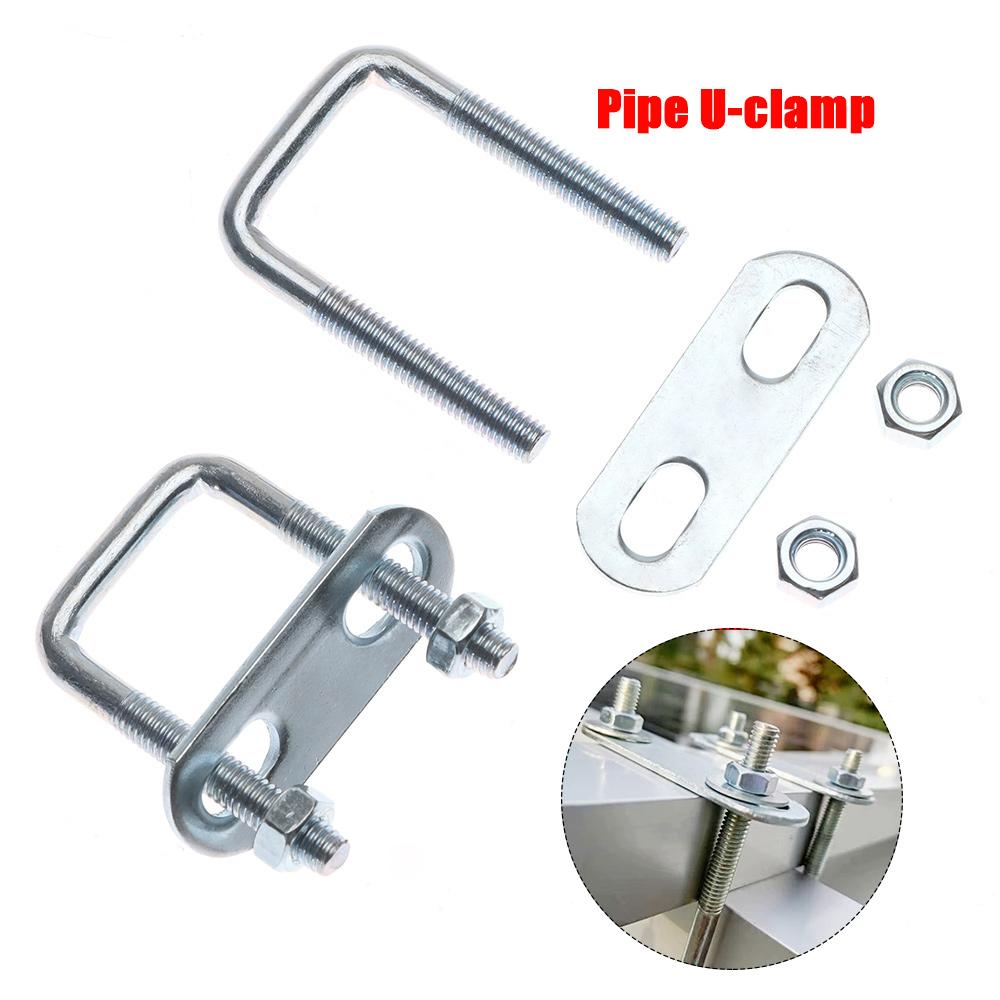 2 комплекта с перегородкой, U-образный зажим, угловой U-образный болт, квадратный болт, новый квадратный зажим