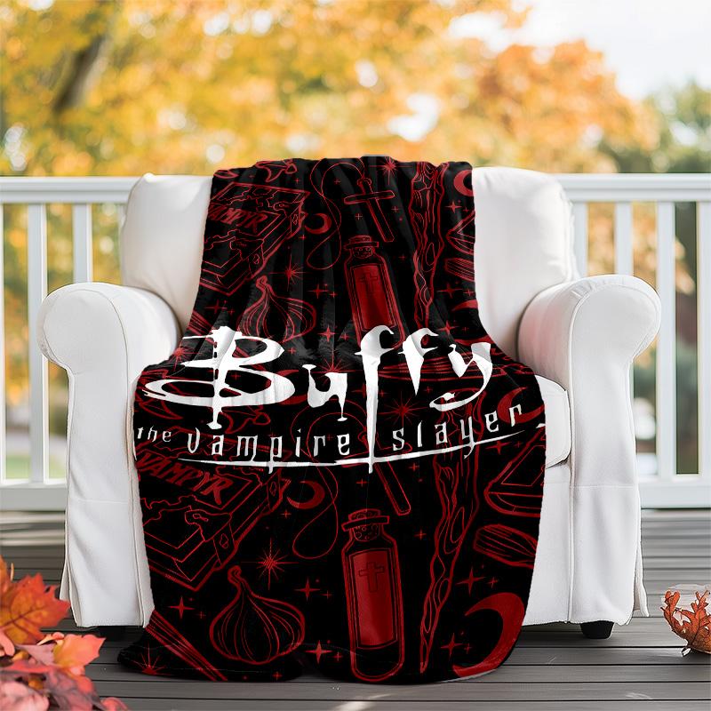 Buffy the Vampire Slayer1 printed throw blanket—lightweight,soft,warm;versatile blanket for all seasons—perfect as &air-conditioning throw,nap blanket
