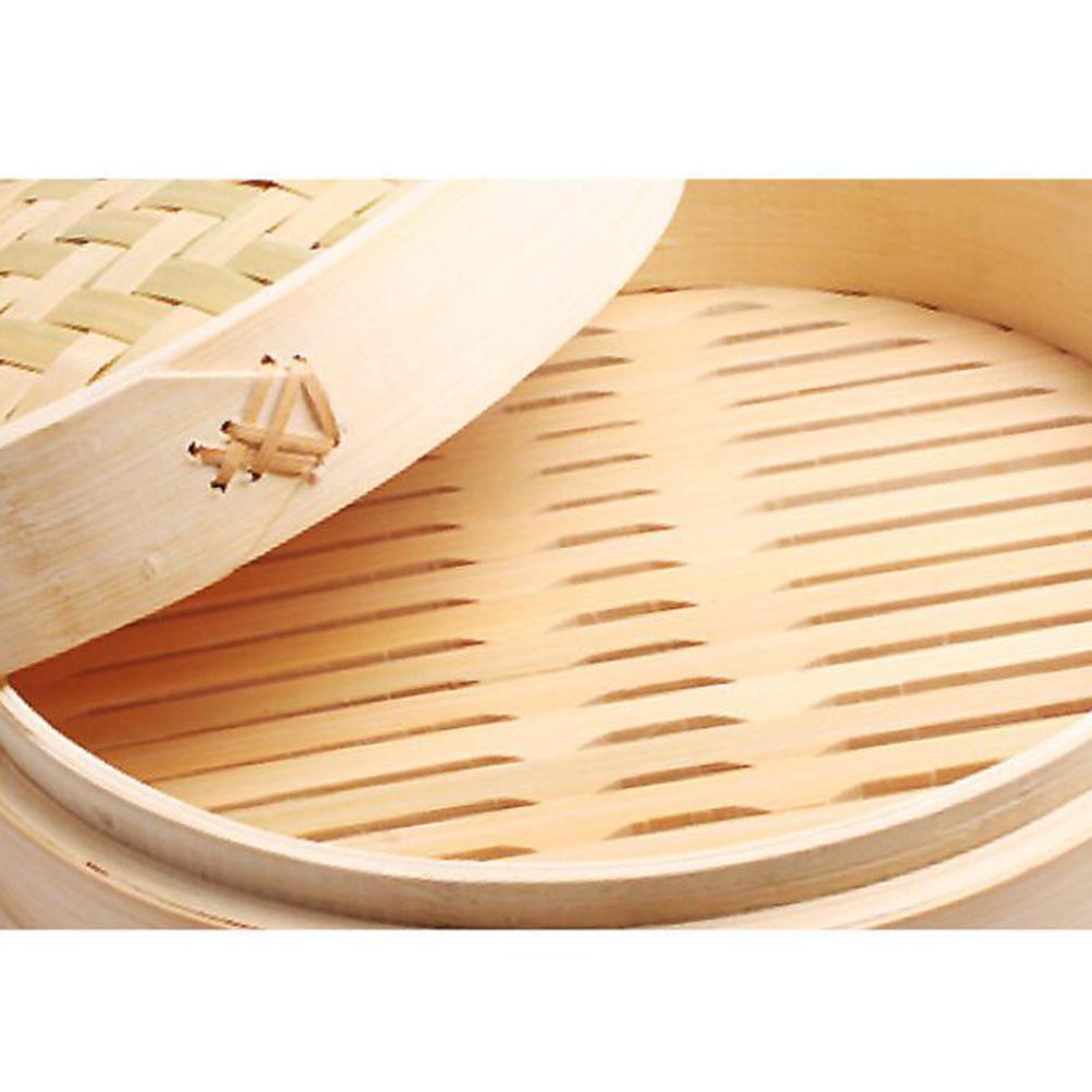 2 шт. 9 см Круглая Мини Бамбуковая Пароварка для Дим Самов, Пельменей, Булочек, Пароварка для Еды, Кухонный Инструмент, Контейнер-Корзина для Приготовления на Пару