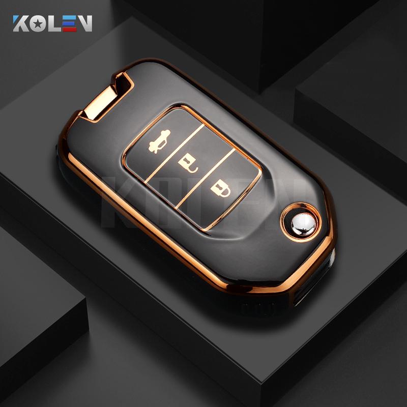 Fashion TPU Car Remote Key Case Cover Shell Fob For Honda Civic CRV CR-V HR-V Crider XR-V City Jade Odyssey Protector Holder Bag NE4
