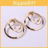 Women Metal Gold Earrings Geometric Shape Electroplated Fashion Looks Office