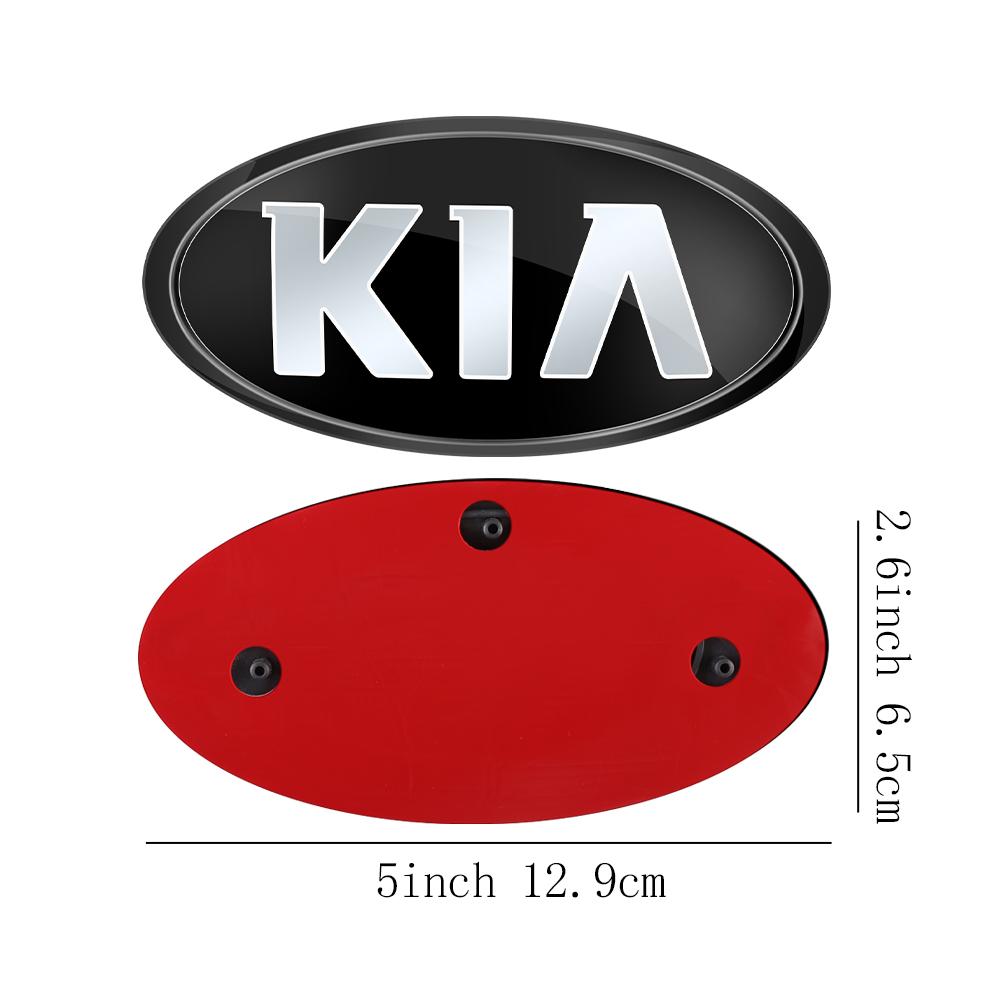 AABIU1 Car Front Hood Emblem Rear Badge Logo Sticker For KIA Sportage Ceed Sorento Cerato Optima Picanto Rio Soul K5 Stonic Niro Forte