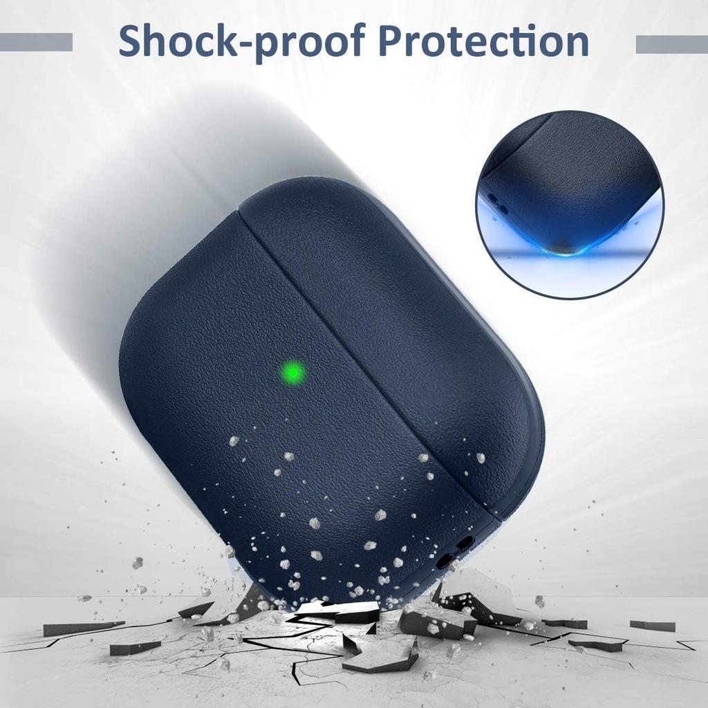 Мягкий ТПУ чехол для Airpods Pro 3 Новый защитный противоударный чехол с текстурой кожи с ремешком и набором для чистки для Airpods Pro 3