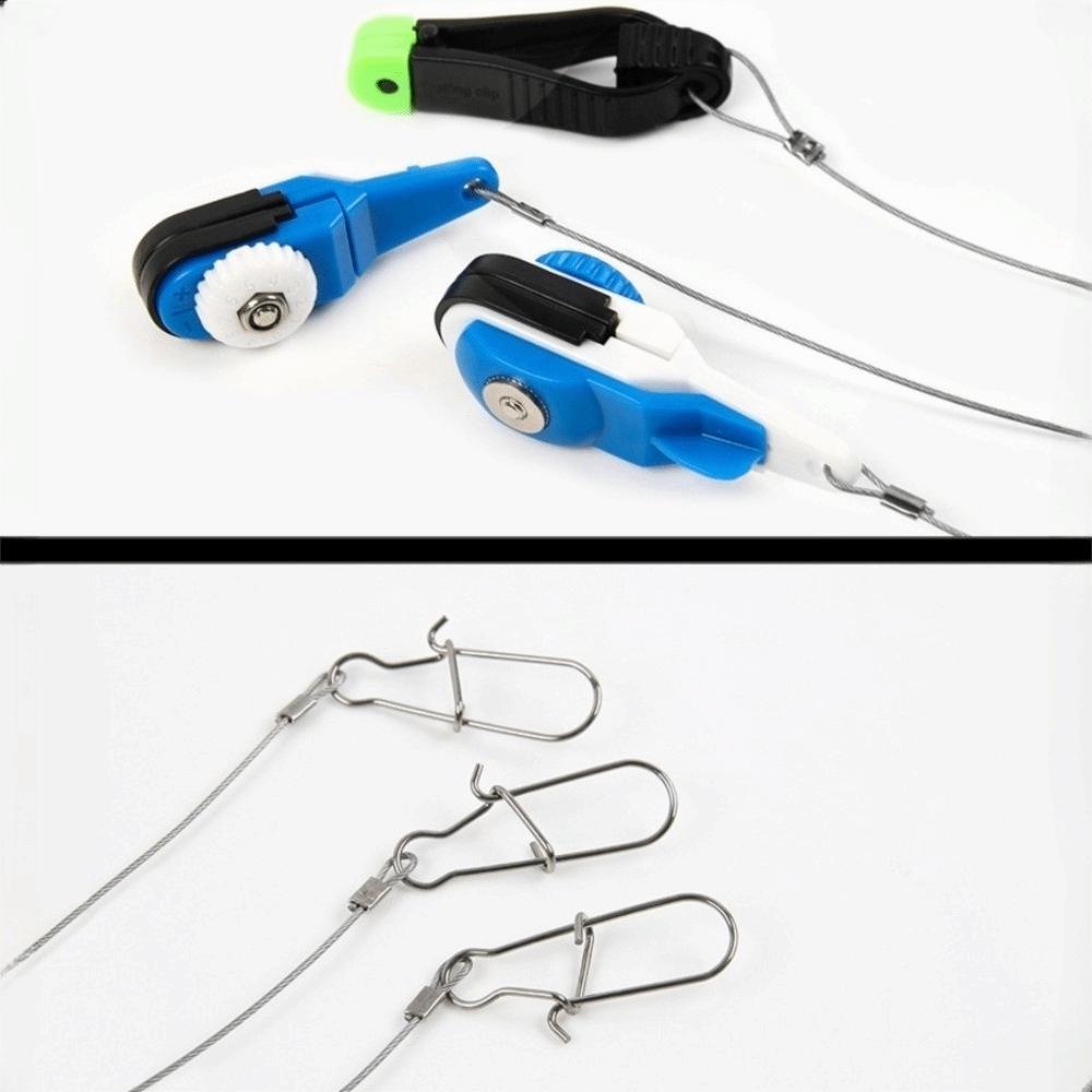 With Swivel Fishing Release Clip Steel Wire Trolling Release Clip Boat Fishing