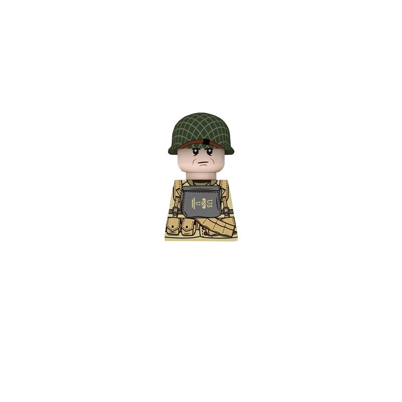 US Airborne 101ST Soldier Figures Building Blocks Officer Army Warrior Infantry Military Accessories Gun Weapons Brick Toys GR03