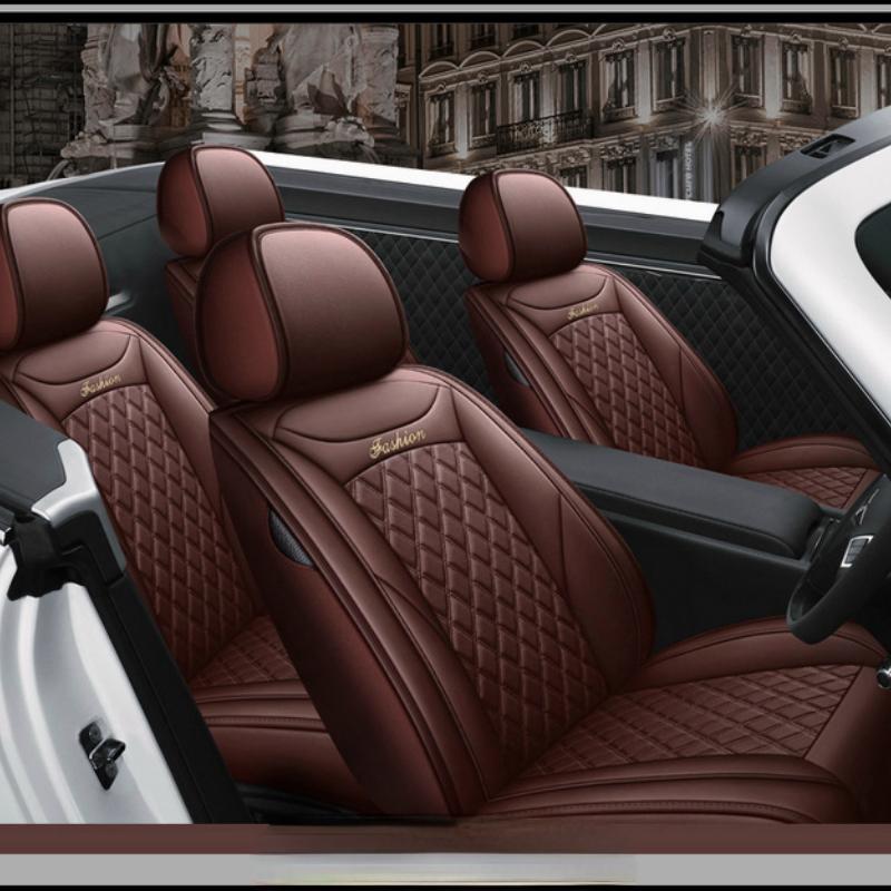 Высококачественные чехлы на автомобильные сиденья из искусственной кожи, подушка для сиденья спереди и сзади, разделенная защита скамейки, универсальная, подходит для авто, грузовика, фургона, внедорожника