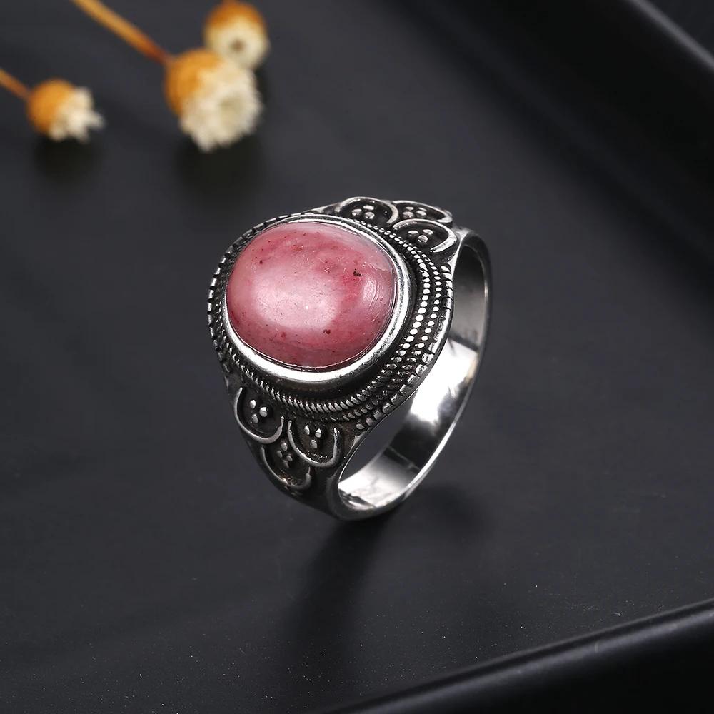 Кольцо в стиле ретро с натуральным лабрадоритом S925 из стерлингового серебра с тигровым глазом для женщин, подарок на помолвку, свадьбу