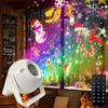 Christmas Projector Lights USB Power 16 Pattern LED Fairy Light Rotat Party Laser Projector for Xmas Decoration Holiday Lighting