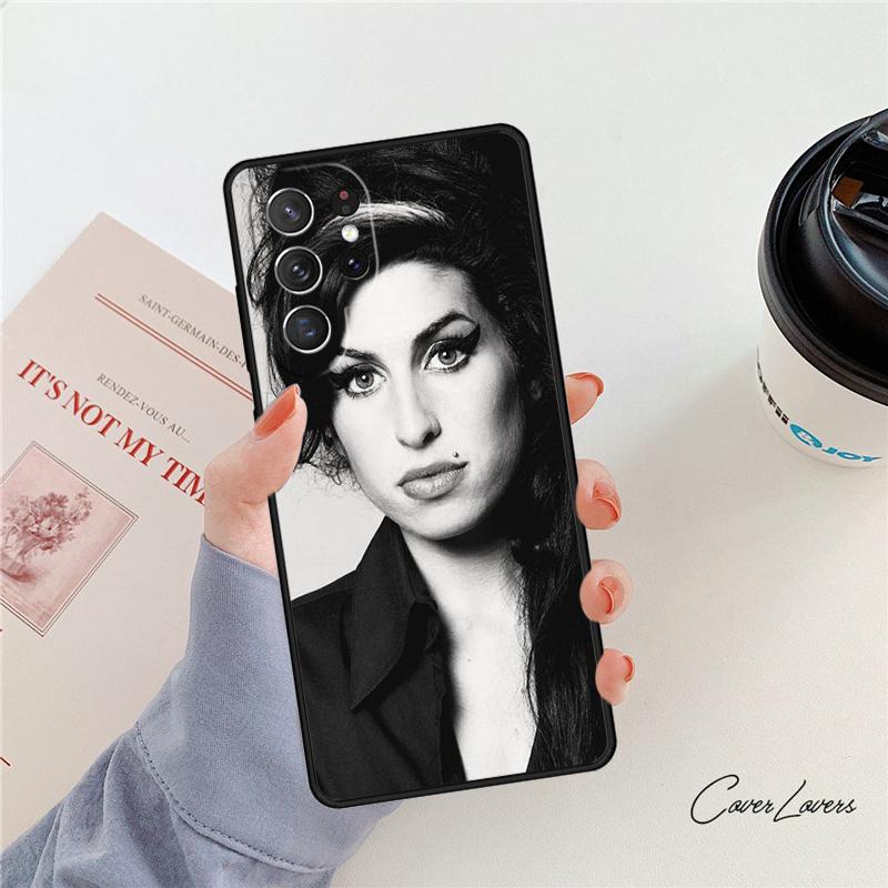 Чехол для телефона Amy Winehouse Легендарная певица Для Samsung Galaxy S24 S25 S23 S22 Ultra Note 10 20 Plus S20 S21 FE Чехол