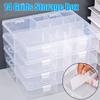 1Pcs Transparent Container Box Jewelry Button Hardware Tool Storage Organizer Case