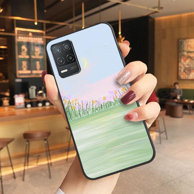 Чехол для телефона с рисунком в виде цветка для OPPO Realme GT 2 Pro X2 Pro XT C25S 8 7 6 Pro 6i Realme GT Master C3 C21 C21Y C11 X3 SuperZoom