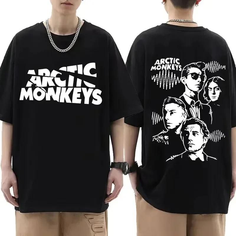 Футболка в стиле Arctic Monkeys - винтажная футболка с принтом «Список альбомов» для мужчин и женщин, хип-хоп, панк, футболки с коротким рукавом, уличная одежда