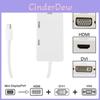 Мини DisplayPort к HDMI DVI VGA 3-в-1 адаптер с чипсетом для Macbook Pro Air для настройки нескольких мониторов