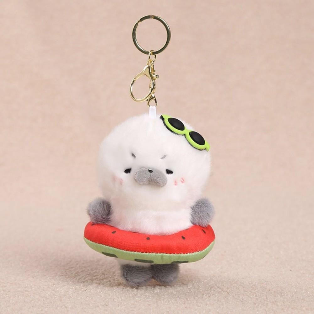 Soft Seal Stuffed Animal Keyring Stuffed Seal Soft Plush Doll Keychain Girls Gift