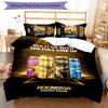 3pcs Rockstar Energy pattern bedding set duvet cover set includes duvet cover &pillowcases,perfect all season bedroom decoration&gift