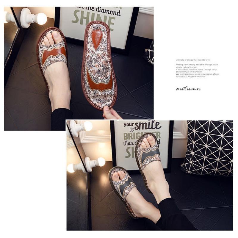 Vintage Summer Women's Non-slip Soft-soled Slippers