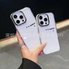 Простой английский Применимый чехол для мобильного телефона iPhone15promax Apple 16 гальванизированная фоторамка 14/13 защитный чехол 17