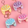 Мультяшная портативная игровая брелок-брелок с игрой «Ударь крота» и светодиодной подсветкой, мини-электронная игрушка-подвеска для сумок, рюкзаков, забавная машинка-хватайка, приз, подарок для детей, подростков