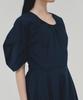 Awi Lantern Sleeve Dress_Dark Navy