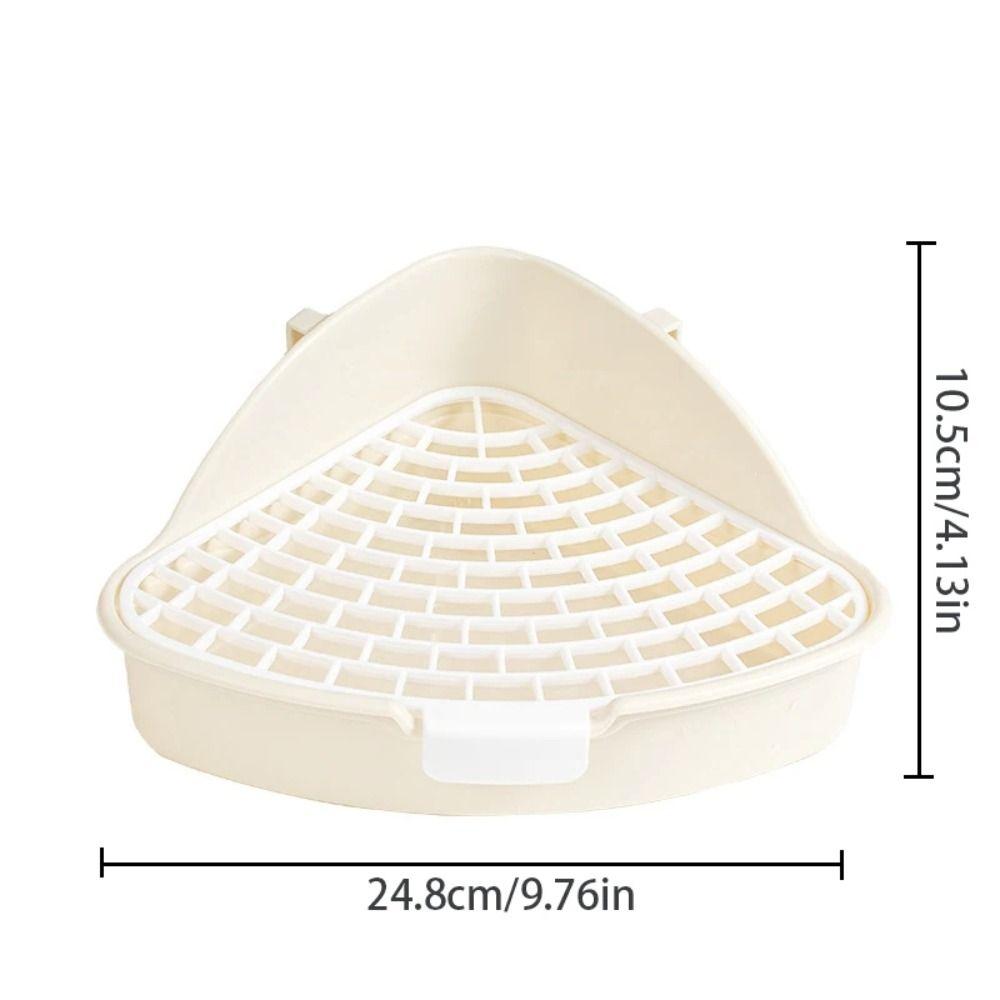 Треугольный лоток для кроликов Средний Туалет для домашних животных Горшок Хорек Лоток для туалета Хорек Хомяк