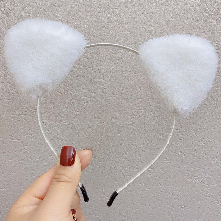 Glitter Cute Cat Ears Headband Kitty Headband Women Girls Kids Sparkly Hair Metal Hoop Shiny Hair Bands Hair Accessories