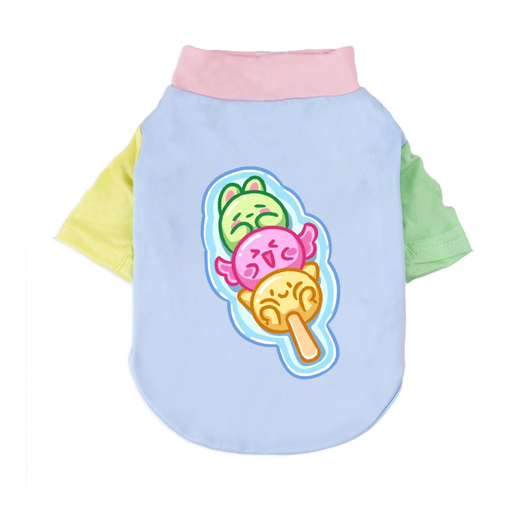 1 Pc Pet Summer Dopamine T-shirt Ultra-Thin Breathable Cool Dog Vest Cute fashion Suitable For Teddy bears Shih Tzu Daily Wear