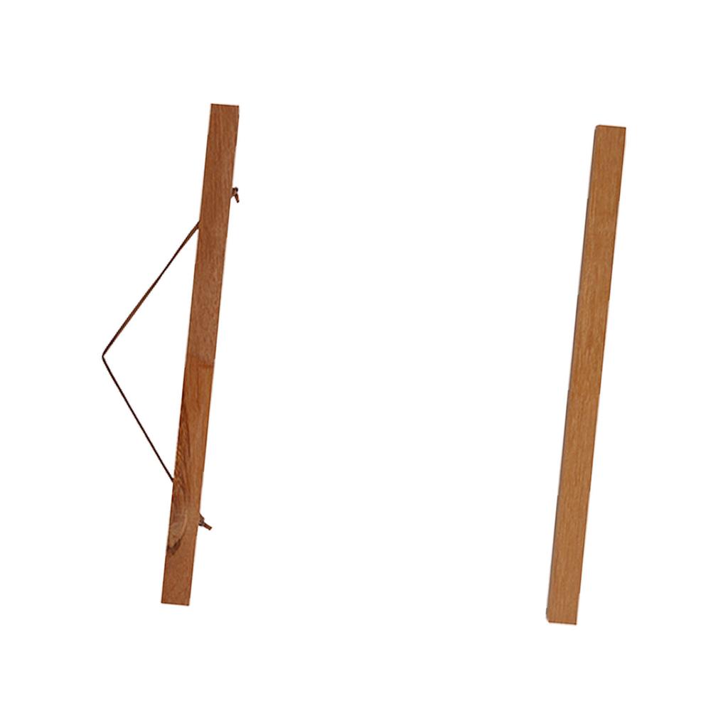 Modern Magnetic Sawdust Photo Frame DIY Poster Scroll Prints Artwork Hanger Teak Wood 50cm